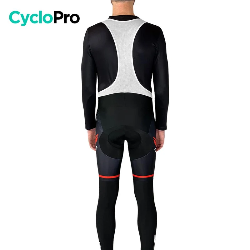 COLLANT CYCLISTE THERMIQUE ROUGE - HIVER - HOMME