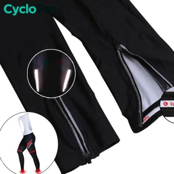 Tenue Cycliste Hiver Blanche et Verte - Pro+