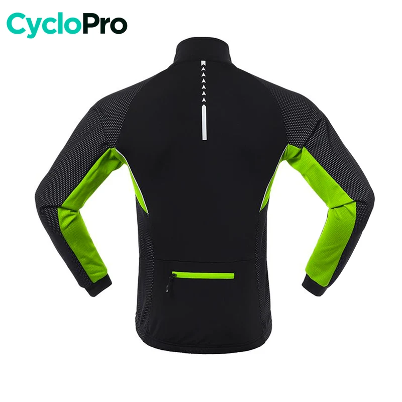 VESTE THERMIQUE CYCLISME GRAND FROID VERTE