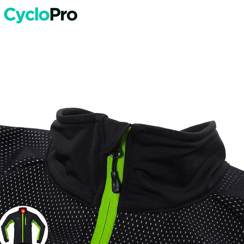 VESTE THERMIQUE CYCLISME GRAND FROID VERTE