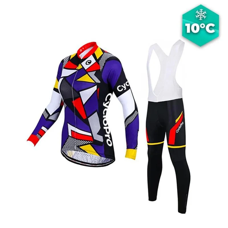 Tenue Vélo Automne Mosaique - Confort+