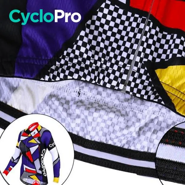 Tenue Vélo Automne Mosaique - Confort+