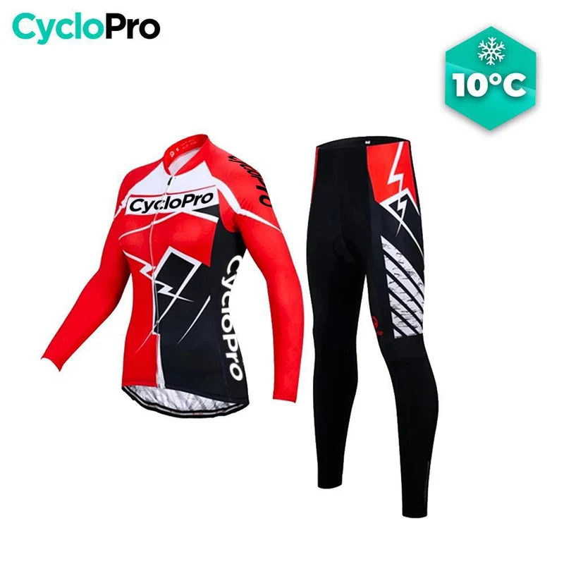 Tenue Vélo Automne Rouge - Confort+