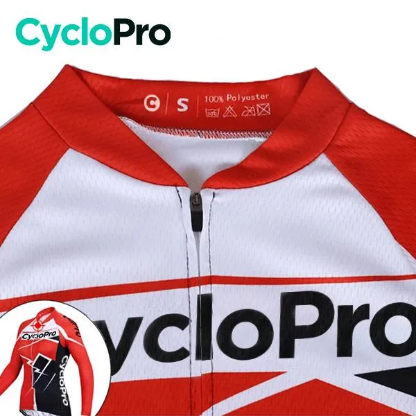 Tenue Vélo Automne Rouge - Confort+