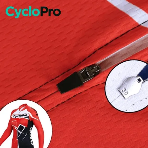 Tenue Vélo Automne Rouge - Confort+