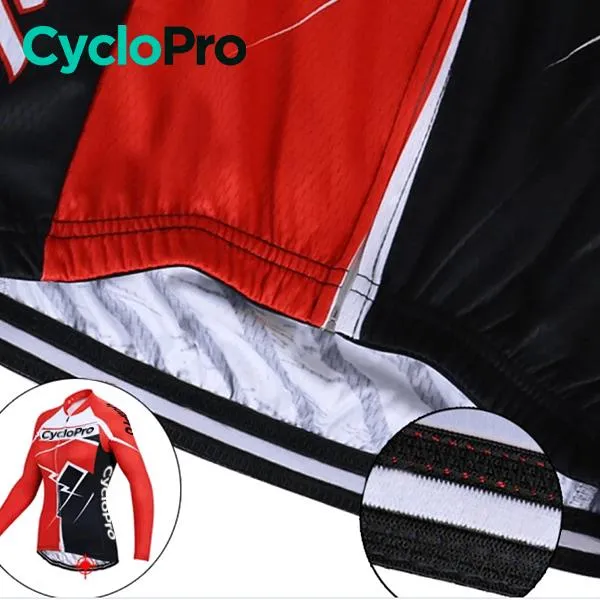 Tenue Vélo Automne Rouge - Confort+