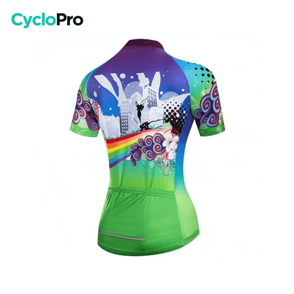 MAILLOT MANCHE COURTE FEMME - RAINBOW