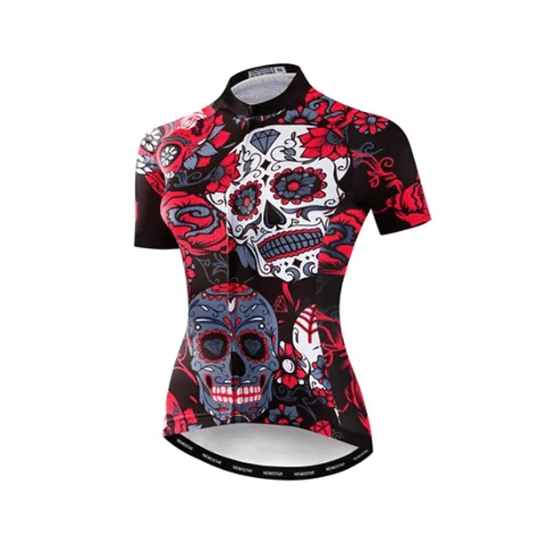 MAILLOT MANCHE COURTE FEMME - SKULL
