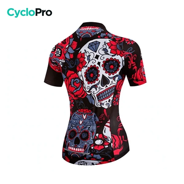 MAILLOT MANCHE COURTE FEMME - SKULL