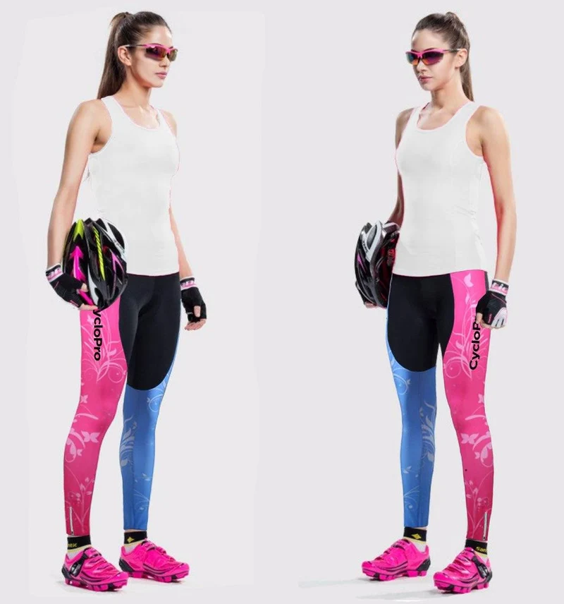 COLLANT CYCLISTE À FLEURS POUR FEMMES - AUTOMNE