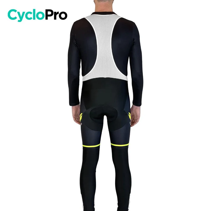 COLLANT CYCLISTE THERMIQUE JAUNE - HIVER - HOMME
