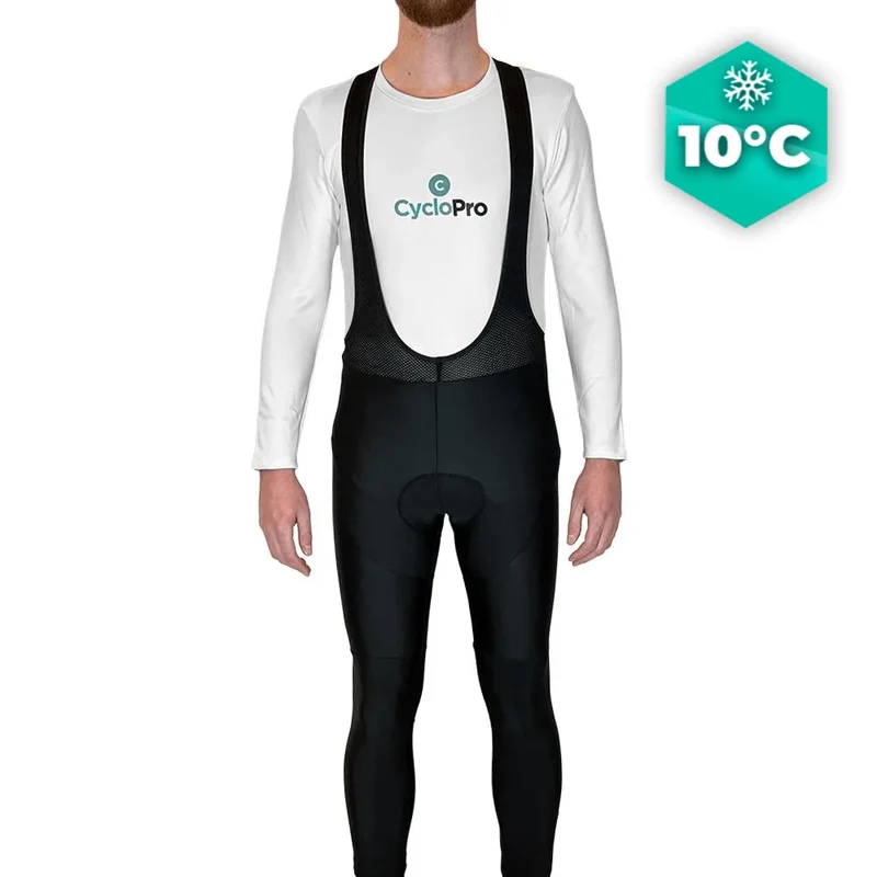 COLLANT CYCLISTE NOIR - AUTOMNE - HOMME