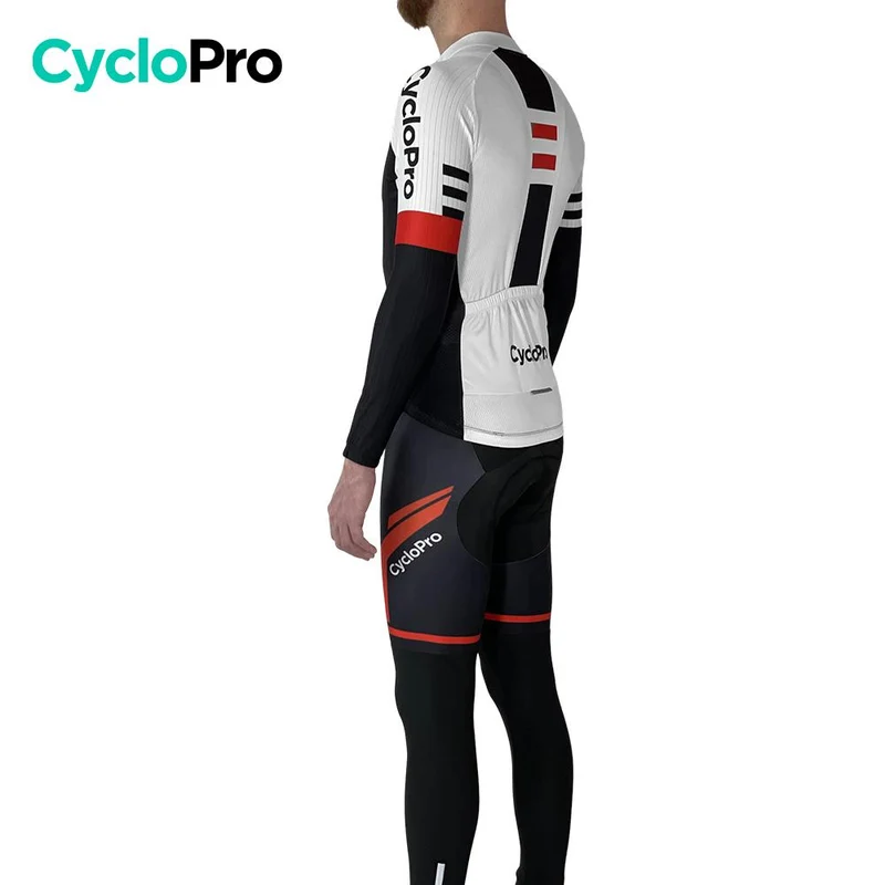 Tenue cycliste automne Noire et Blanche - Pro+