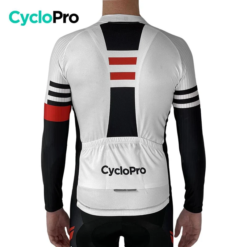 Tenue cycliste automne Noire et Blanche - Pro+