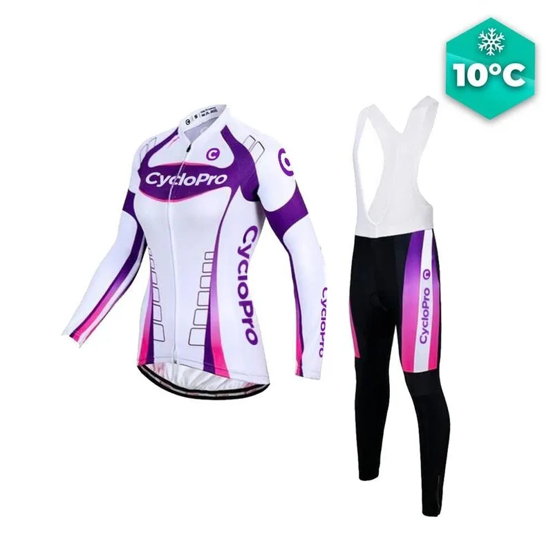 Tenue Vélo Automne Violet - Confort+