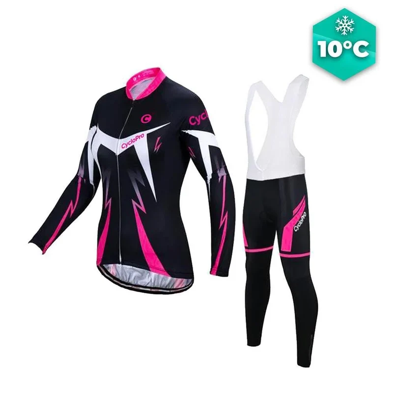 Tenue Vélo Automne Rose - Confort+
