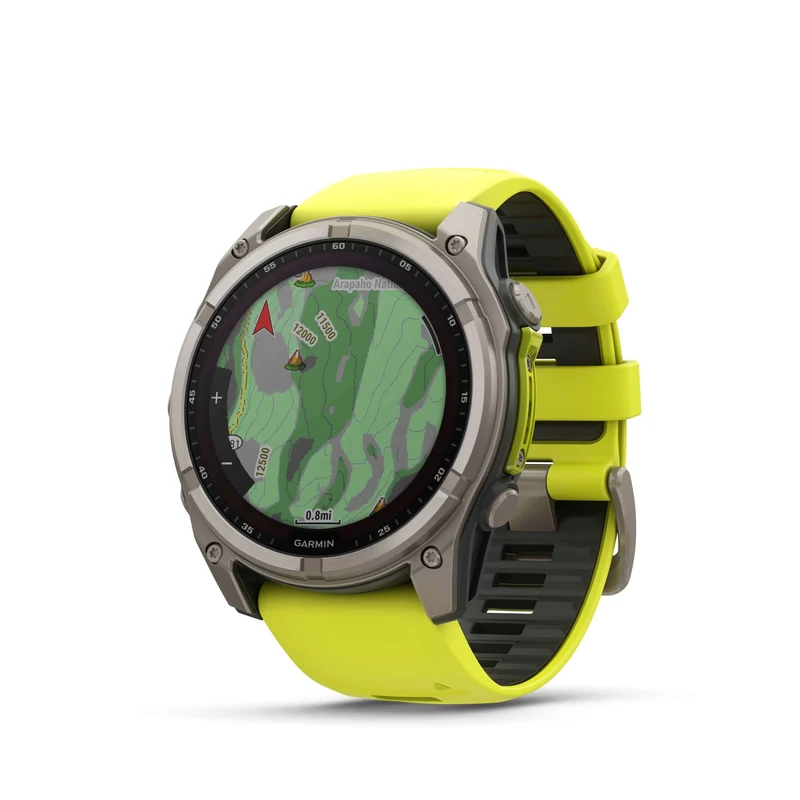 Fenix 8 Solar 51mm Titanium Jaune | Garmin