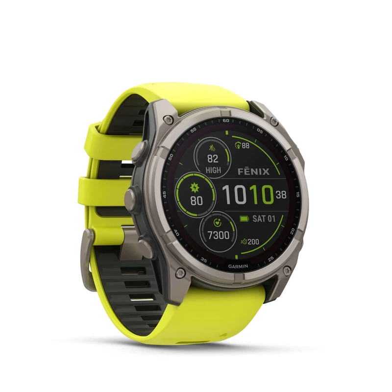 Fenix 8 Solar 51mm Titanium Jaune | Garmin