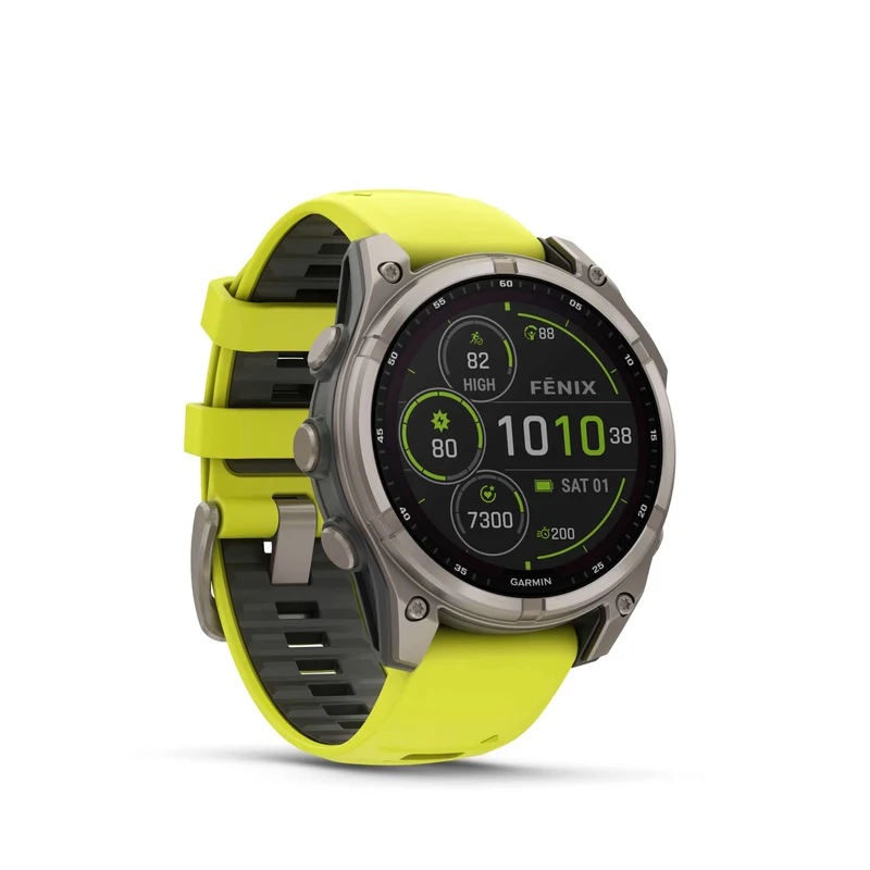 Fenix 8 Solar 47mm Titanium Jaune | Garmin