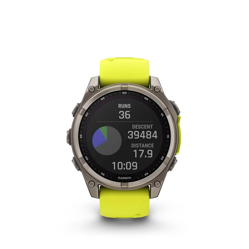Fenix 8 Solar 47mm Titanium Jaune | Garmin