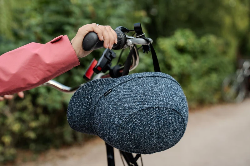 Paris Ocean Tweed Helmet Hat (helmet+cover)
