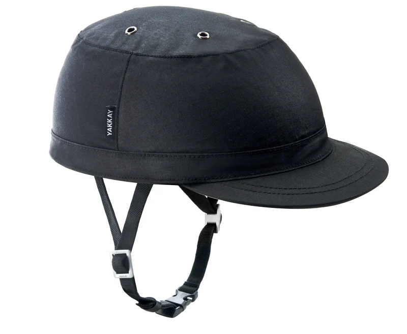 Paris Black Oilskin Helmet Hat (helmet+cover)