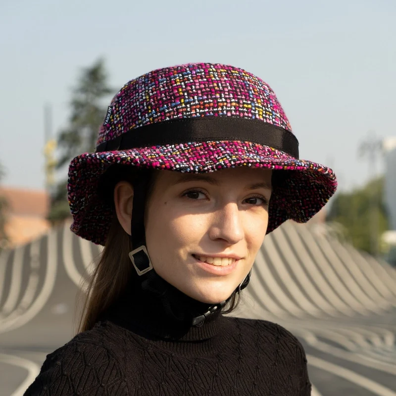 Tokyo Pink Jazz Helmet Hat (helmet+cover)