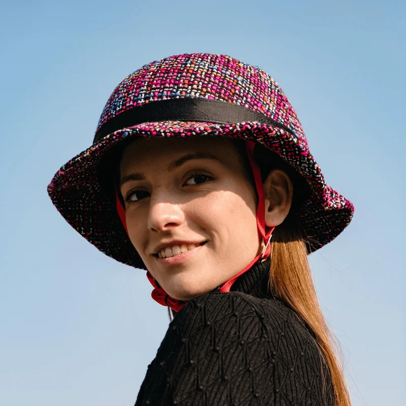 Tokyo Pink Jazz Helmet Hat (helmet+cover)
