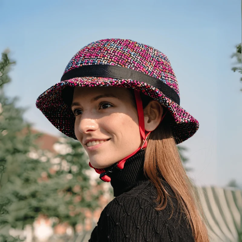 Tokyo Pink Jazz Helmet Hat (helmet+cover)