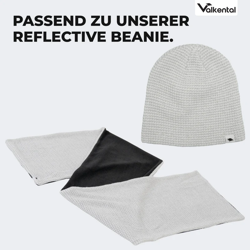 NOUVEAU : Écharpe réfléchissante - Écharpe tricotée réfléchissante avec doublure en polaire