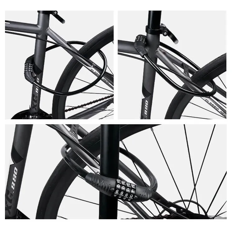 LockForge™ | Antivol velo compact avec verrouillage rapide et revêtement protecteur