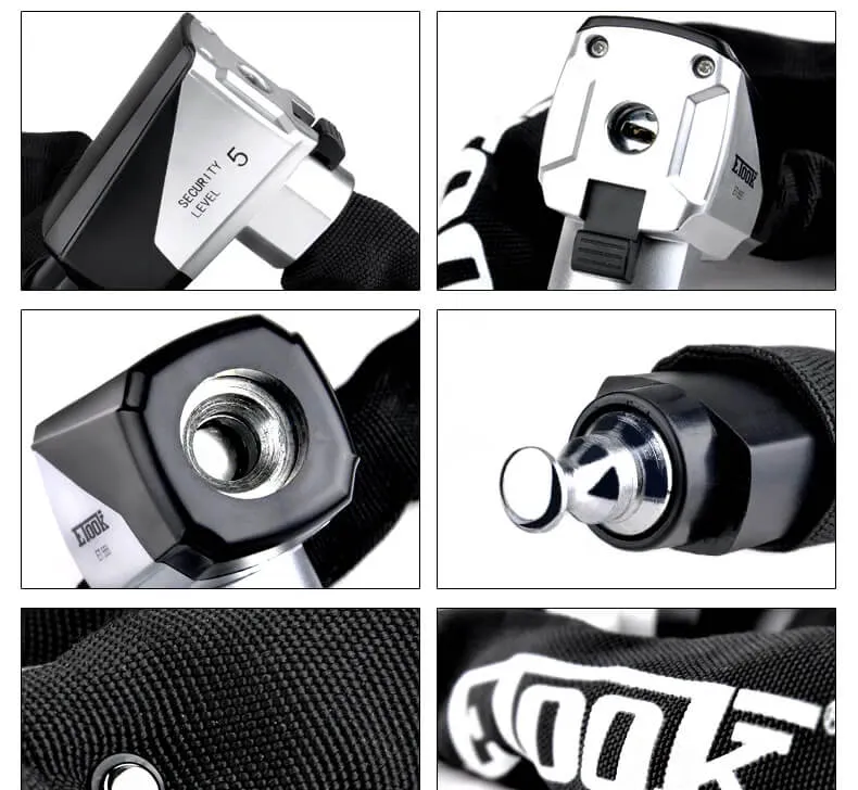 GripGuard™ | Antivol velo avec chaîne résistante et revêtement anti-rayures