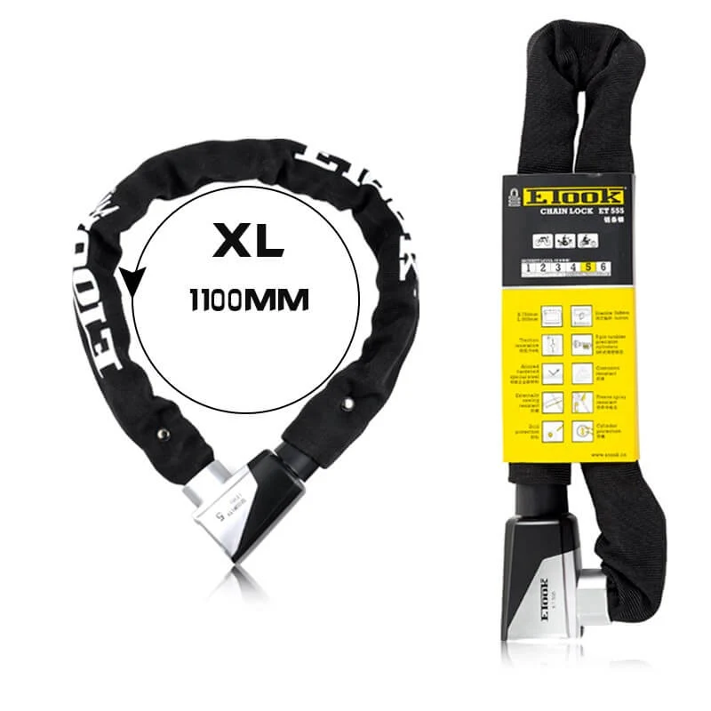 GripGuard™ | Antivol velo avec chaîne résistante et revêtement anti-rayures
