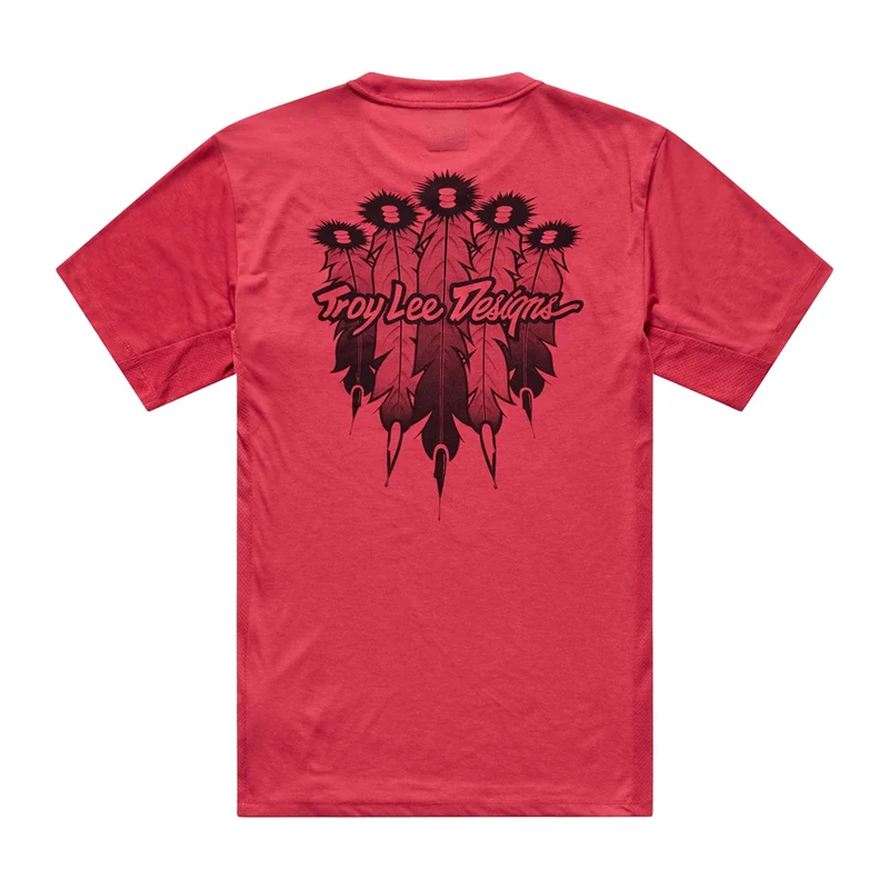 Skyline Ride SS Tee Feathered Ember Red