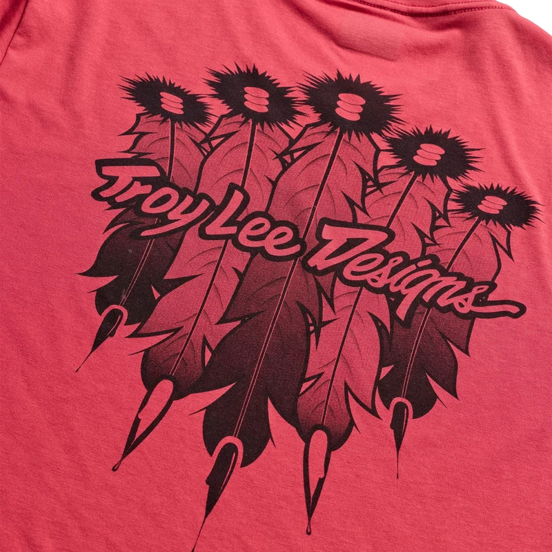 Skyline Ride SS Tee Feathered Ember Red