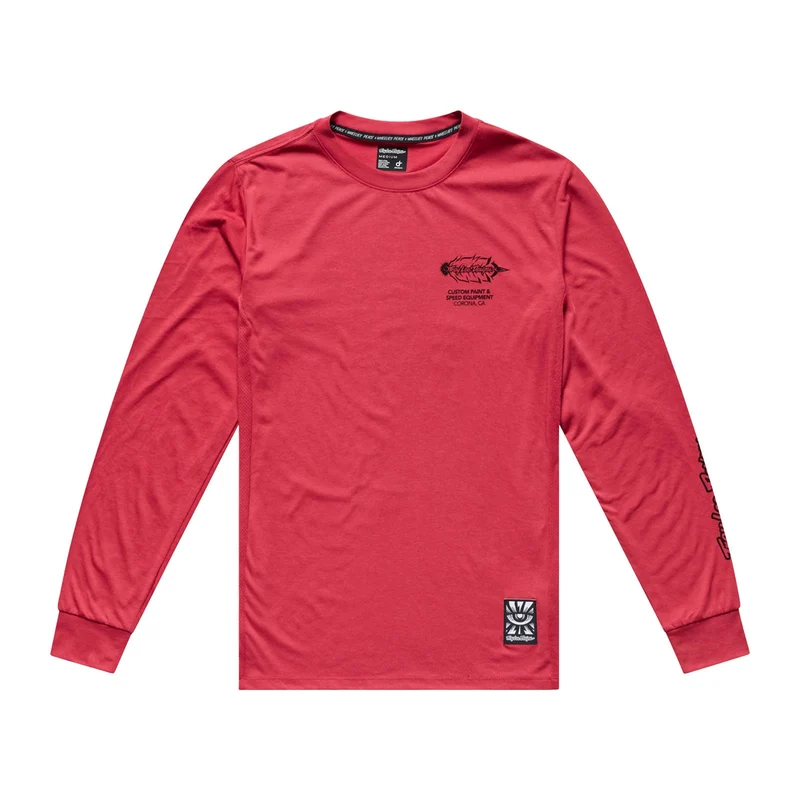 Skyline Ride LS Tee Feathered Ember Red