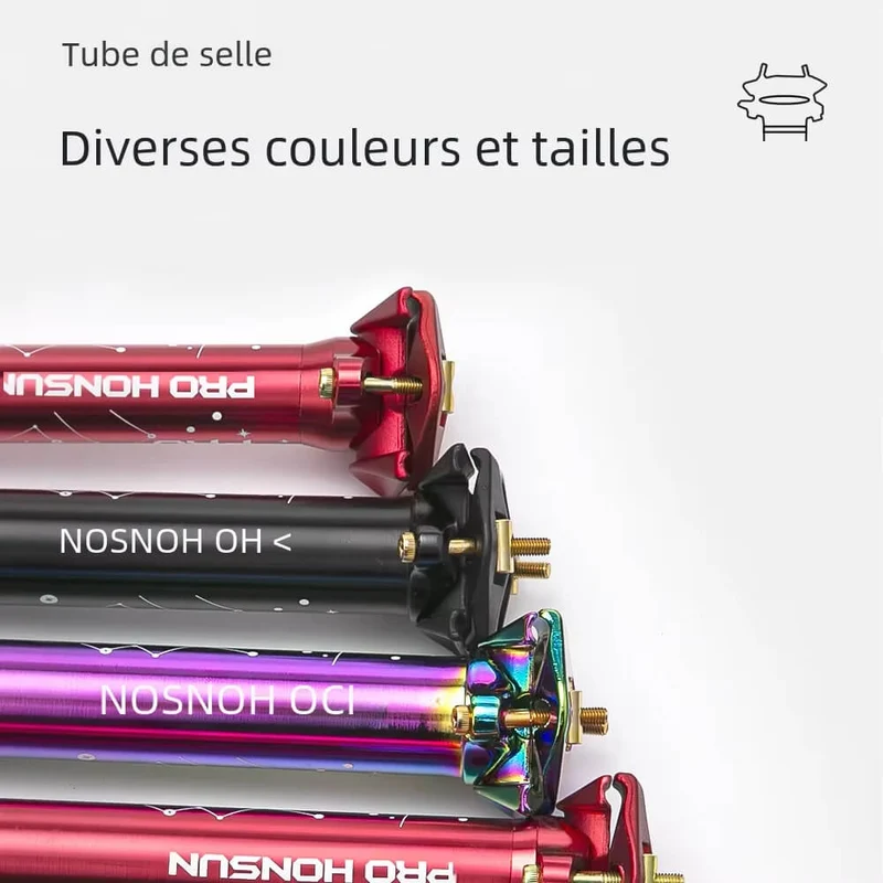 TrekTube™ | Tige de selle avec maintien stable et compatibilité universelle