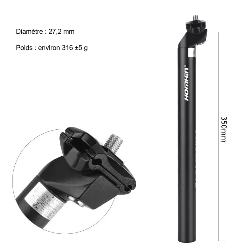 SaddleFix™ | Tige de selle avec posture ajustable et meilleure absorption des chocs