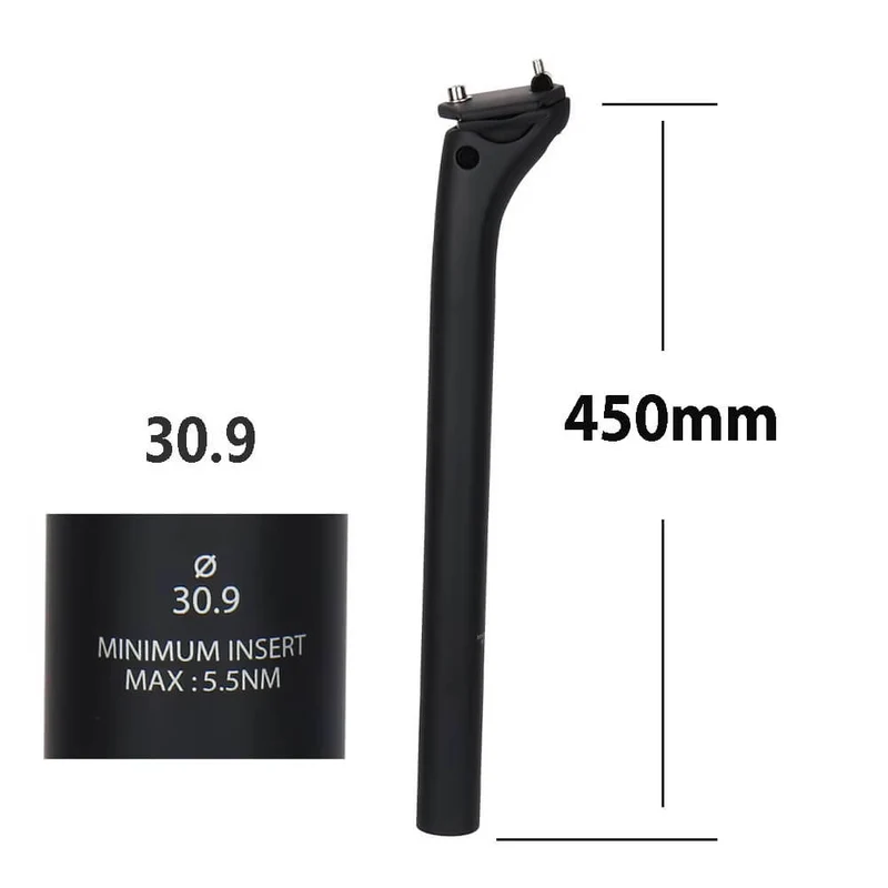 StraightTrack™ | Tige de selle en carbone légère avec maintien stable et confort longue distance