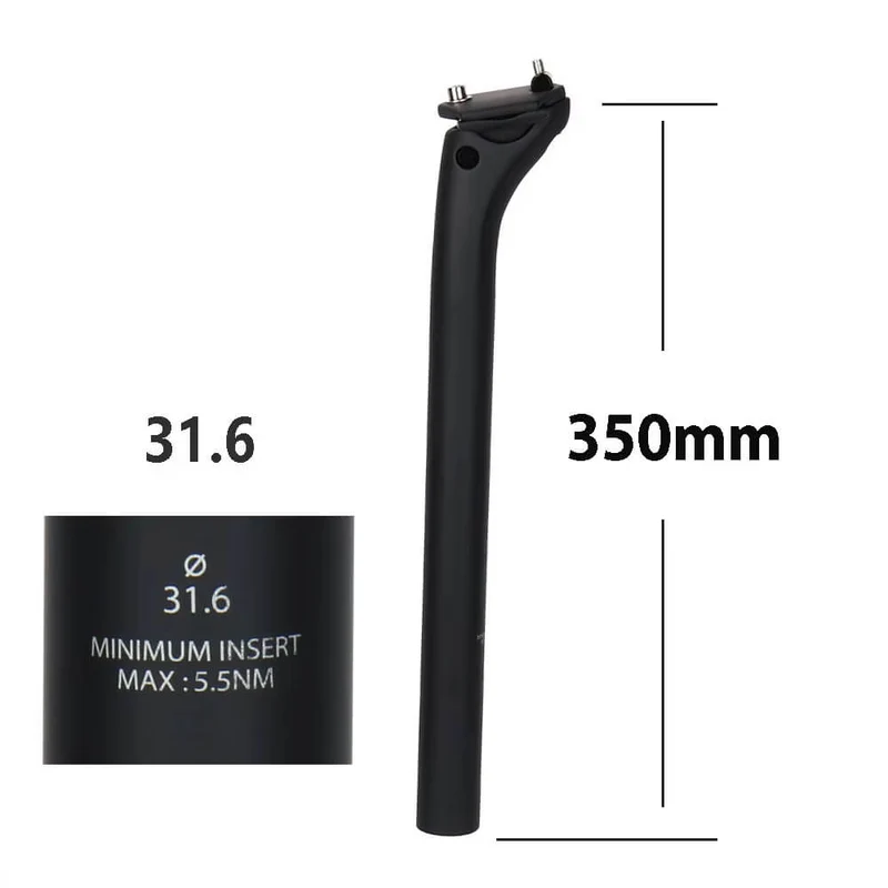 StraightTrack™ | Tige de selle en carbone légère avec maintien stable et confort longue distance