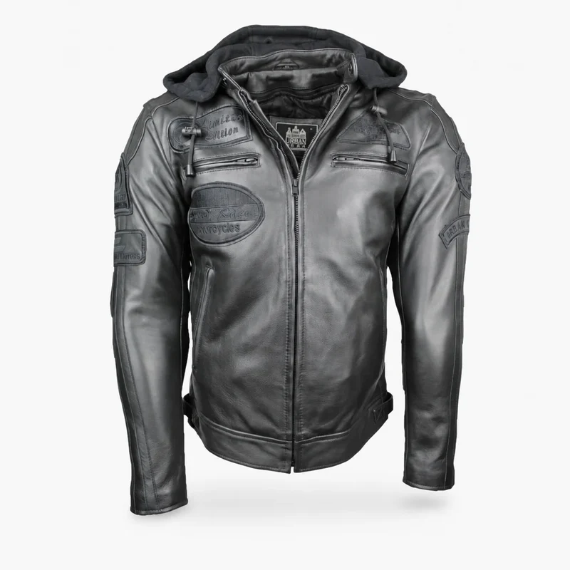 Blouson moto Cuir Homme : CAFE RACER BLACK EDITION
