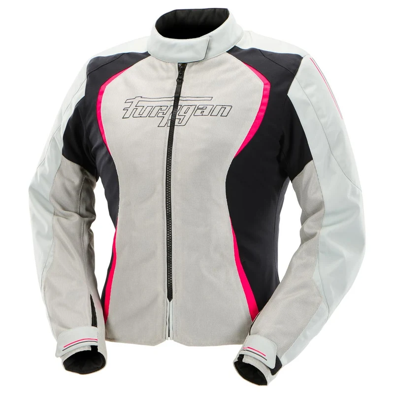 Blouson Moto Femme Clair Perle et Rose | Furygan™ Odessa Evo 3in1 Vented+ Pearl Noir Rose