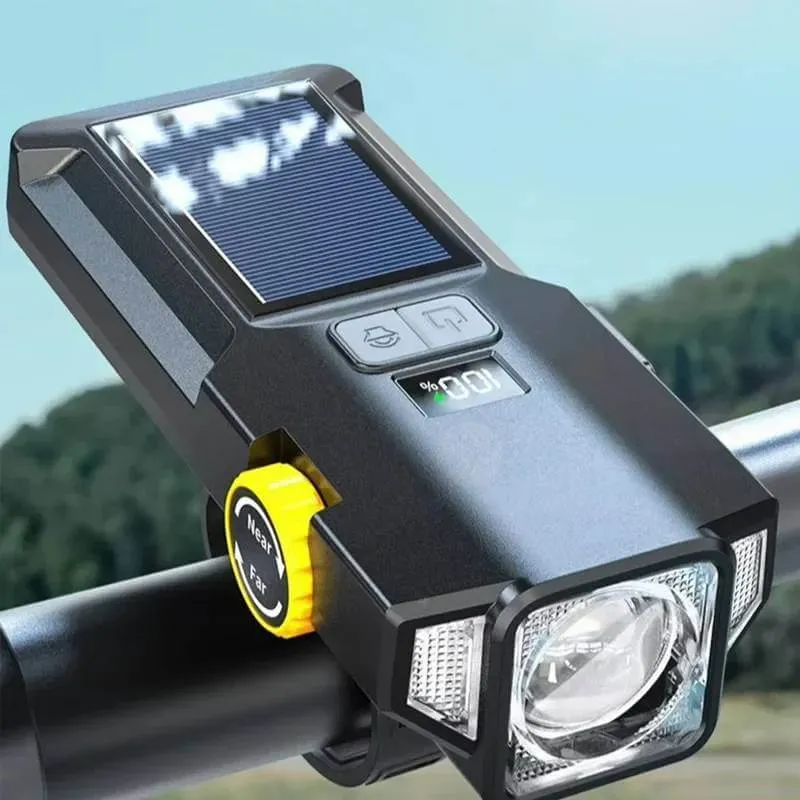 Strobo™ | Eclairage velo solaire rechargeable avec faisceau orientable