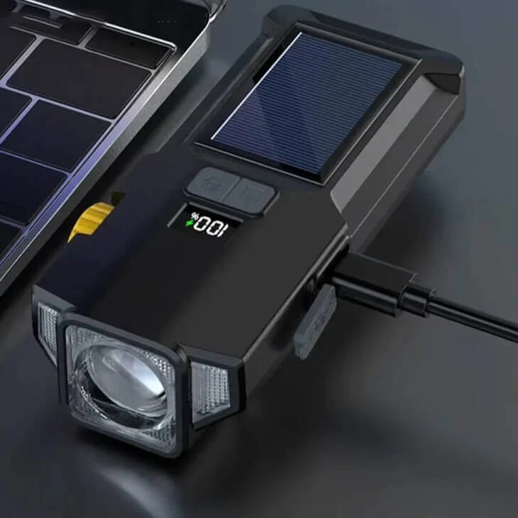 Strobo™ | Eclairage velo solaire rechargeable avec faisceau orientable