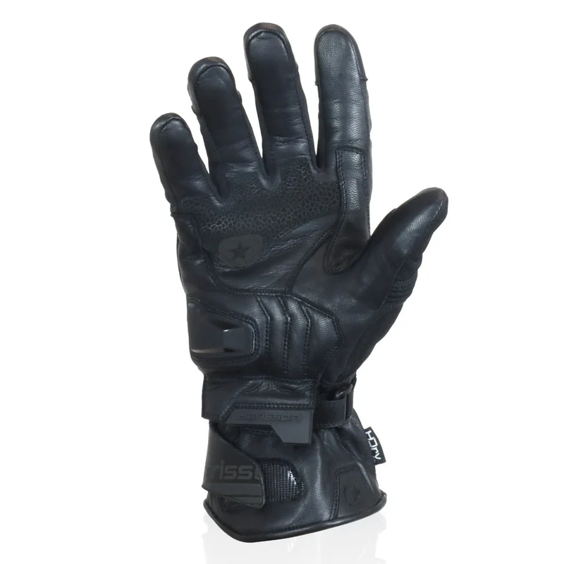 Gants moto cuir mi-saison homme Harisson BERLIN H-DRY CE