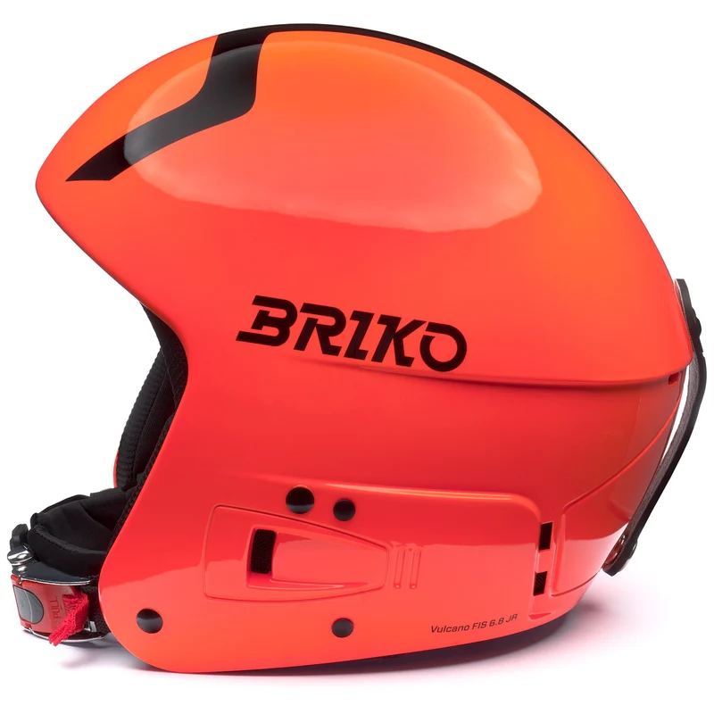 VULCANO FIS 6.8 JR - Helmets - Helmet - Kid unisex - Shiny Orange Fluo-Black