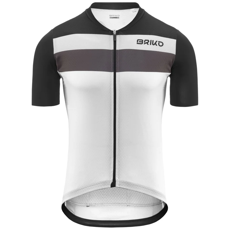 JERSEYKO STRIPE - Active Jerseys - Shirt - Man - White-Grey Filigree-Grey Lt-Black