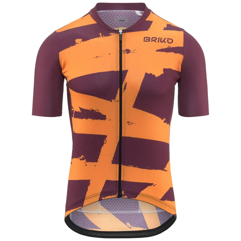 JERSEYKO TRACE - Active Jerseys - Shirt - Man - Red Amaranth-Orange