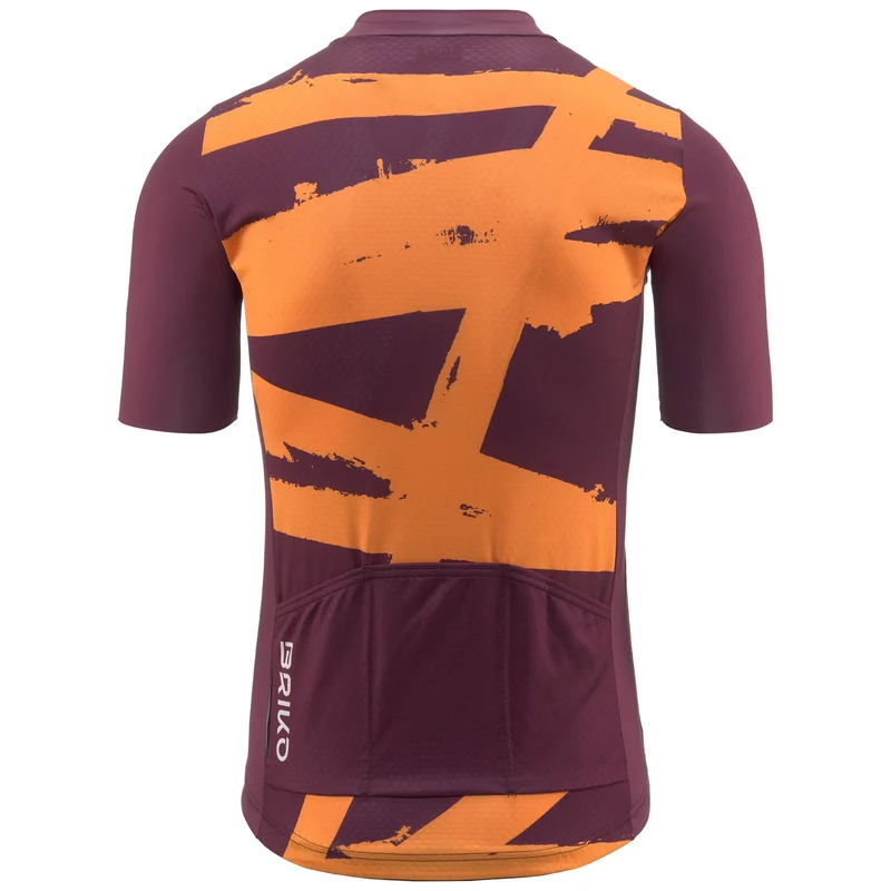 JERSEYKO TRACE - Active Jerseys - Shirt - Man - Red Amaranth-Orange
