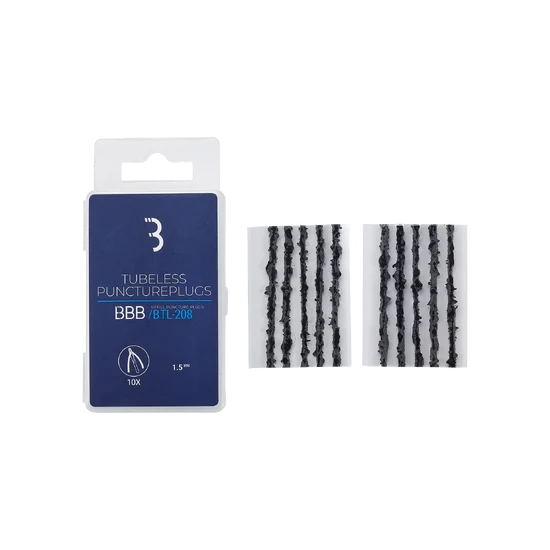 BTL-208 tubeless bacon PuncturePlugs 10 pcs noir 1.5mm